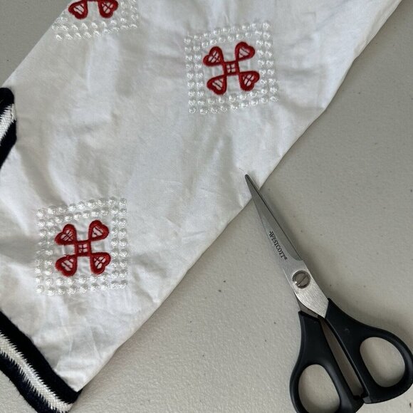 Endless Rose Shift Dress White Embroidered Size S Tassels Boho Beach Coastal - Picture 7 of 16